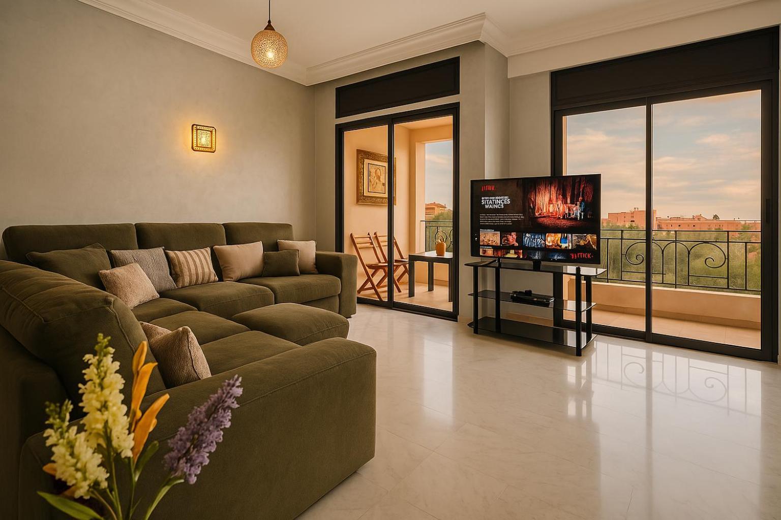 Sunny 2bdr With Panoramic View - Next To Pestana Cr7 & M Avenue - Hivernage Garden *