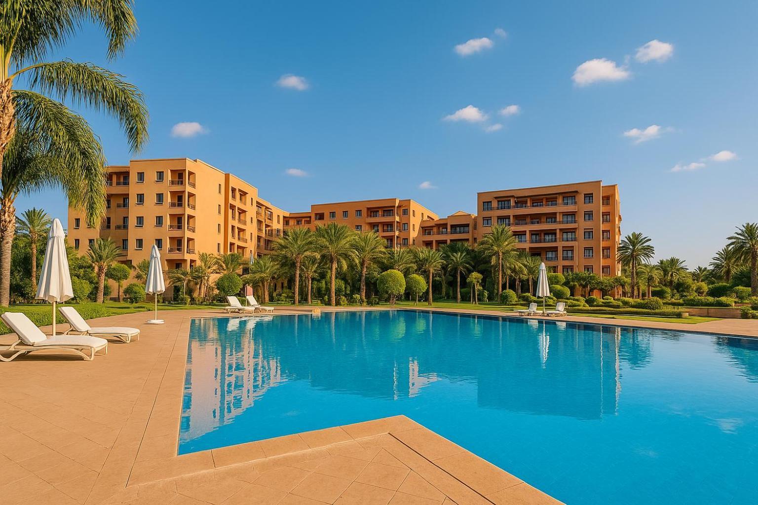 Appartement Sunny 2bdr With Panoramic View - Next To Pestana Cr7 & M Avenue - Hivernage Garden Marrakesh