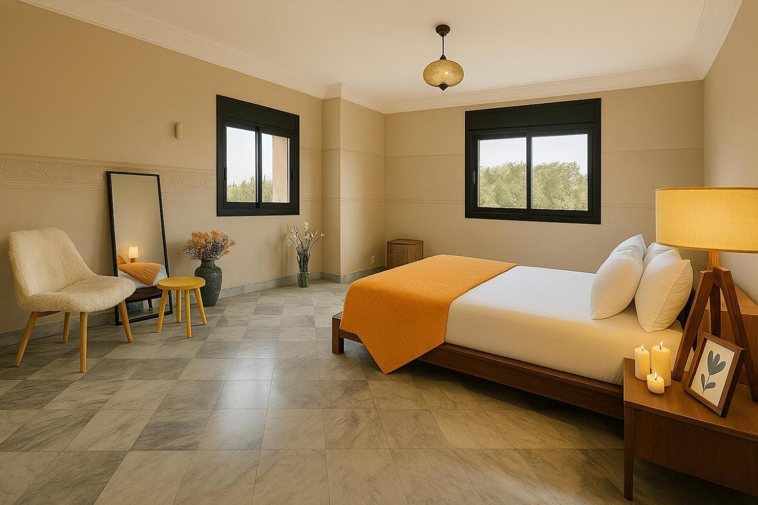 Sunny 2bdr With Panoramic View - Next To Pestana Cr7 & M Avenue - Hivernage Garden Appartement Marrakesh